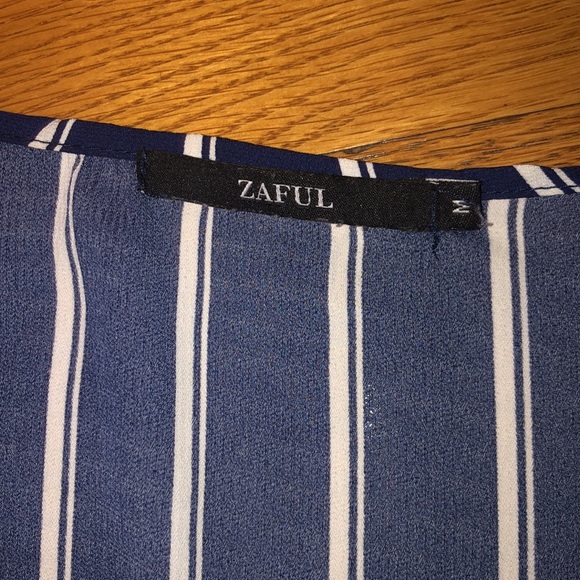 Navy striped blouse - Picture 4 of 4